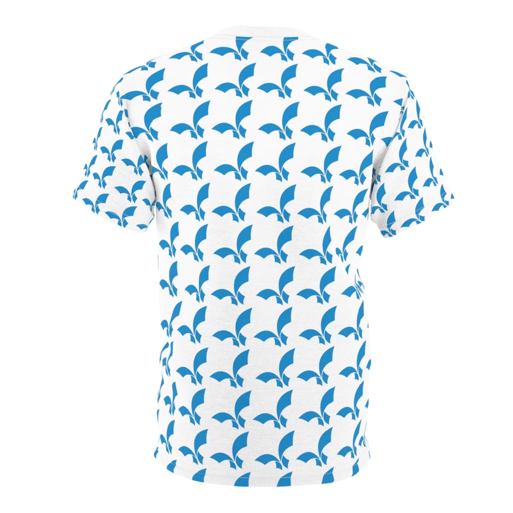 All Over Print White & Blue Unisex Fikafuntimes T - shirt