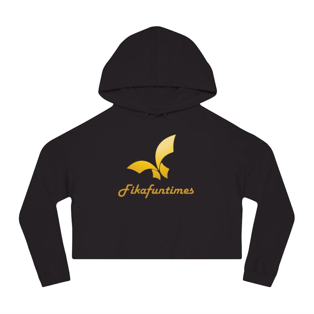 Crop Top Print Gold Fikafuntimes hoodie