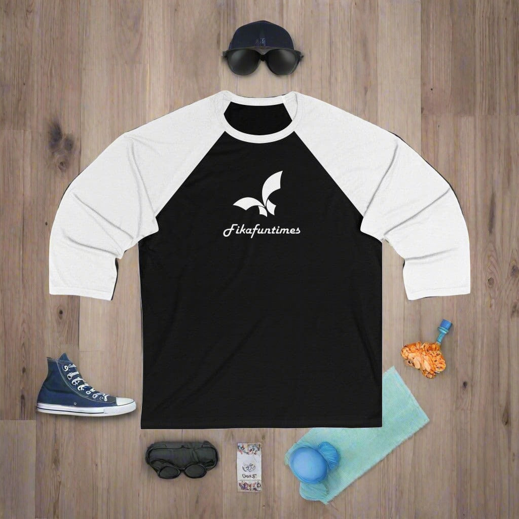 Lightweight Unisex Fikafuntimes Baseball T - shirt
