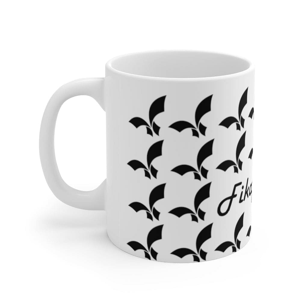 Fikafuntimes White & Black Ceramic Mug