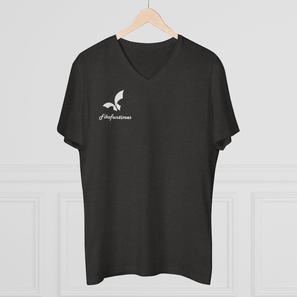 Men Organic V-neck Fikafuntimes T-shirt